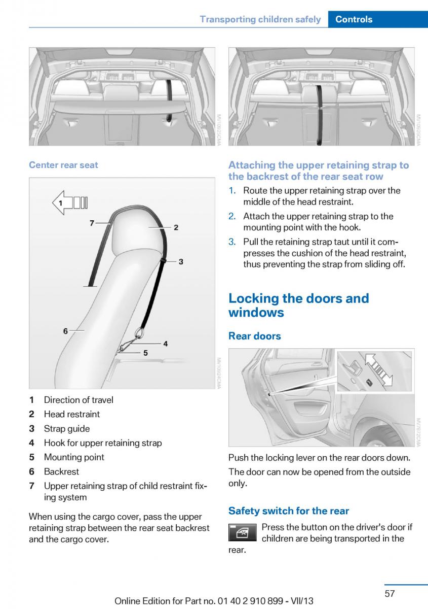 BMW X6 M Power F16 owners manual / page 57