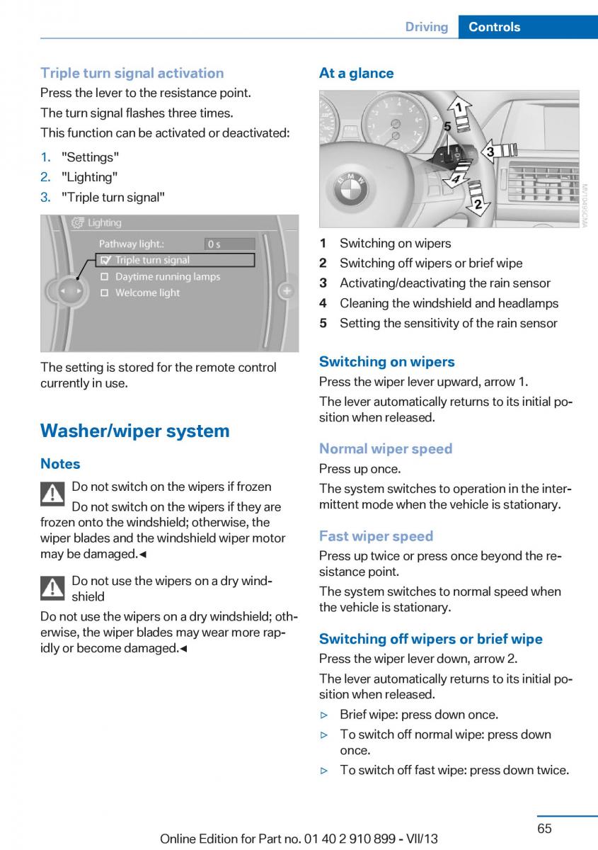 BMW X6 M Power F16 owners manual / page 65