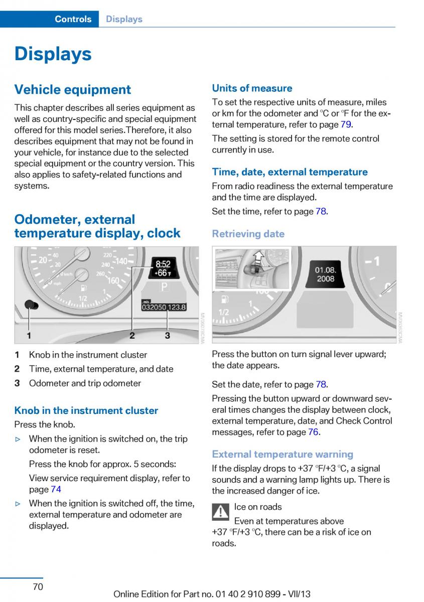 BMW X6 M Power F16 owners manual / page 70