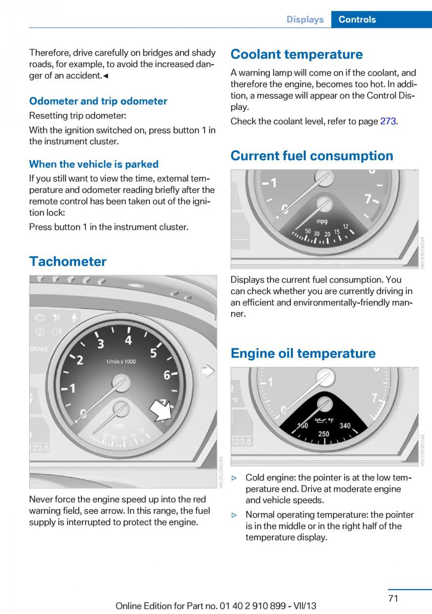 BMW X6 M Power F16 owners manual / page 71