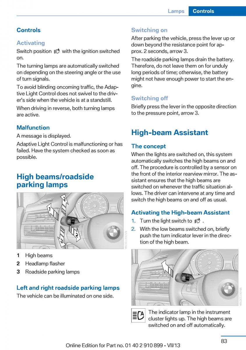 BMW X6 M Power F16 owners manual / page 83