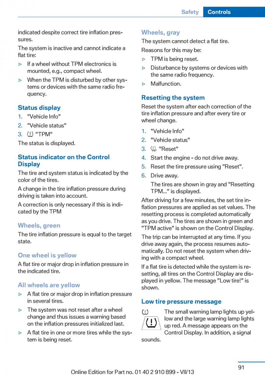 BMW X6 M Power F16 owners manual / page 91