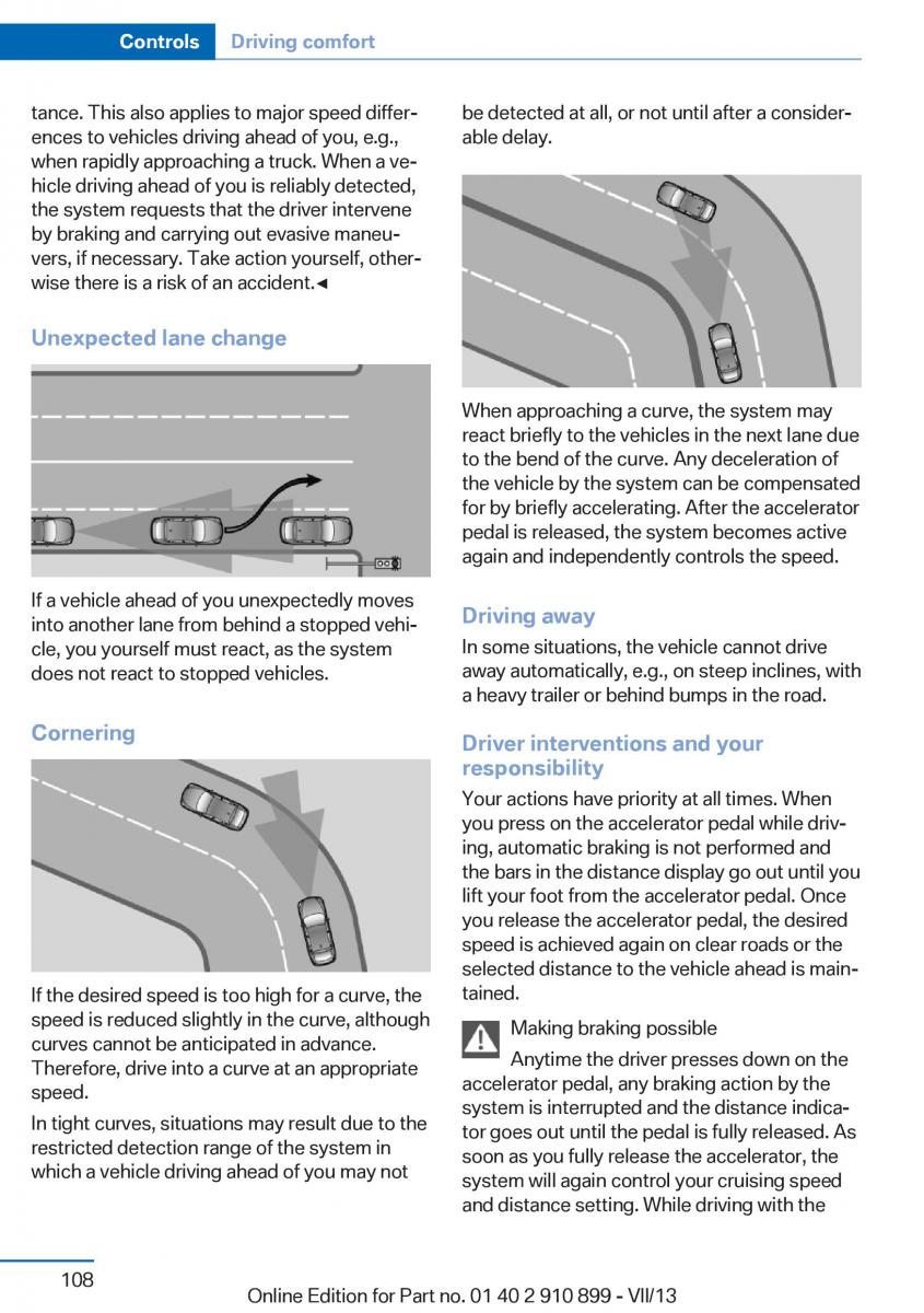 BMW X6 M Power F16 owners manual / page 108