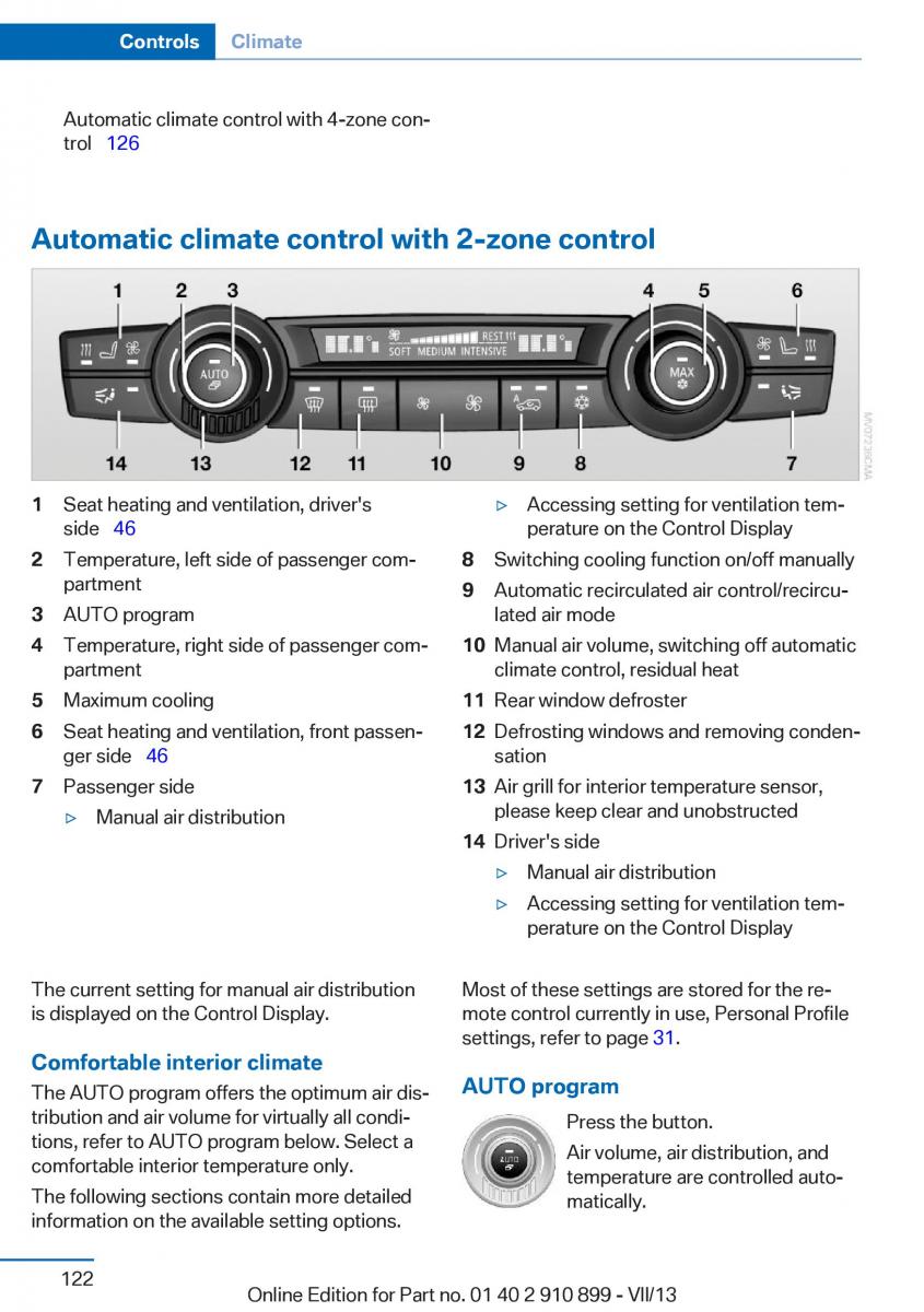 BMW X6 M Power F16 owners manual / page 122