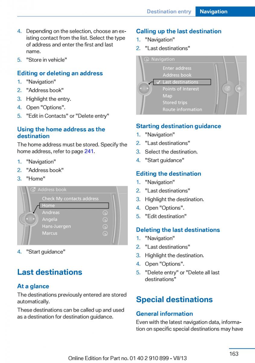 BMW X6 M Power F16 owners manual / page 163