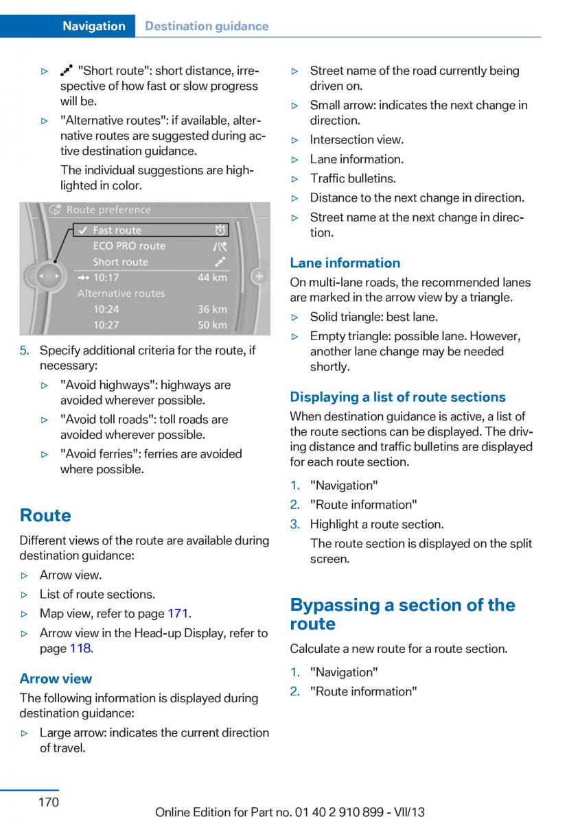 BMW X6 M Power F16 owners manual / page 170