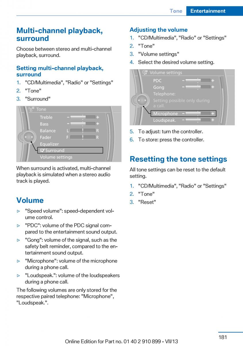 BMW X6 M Power F16 owners manual / page 181