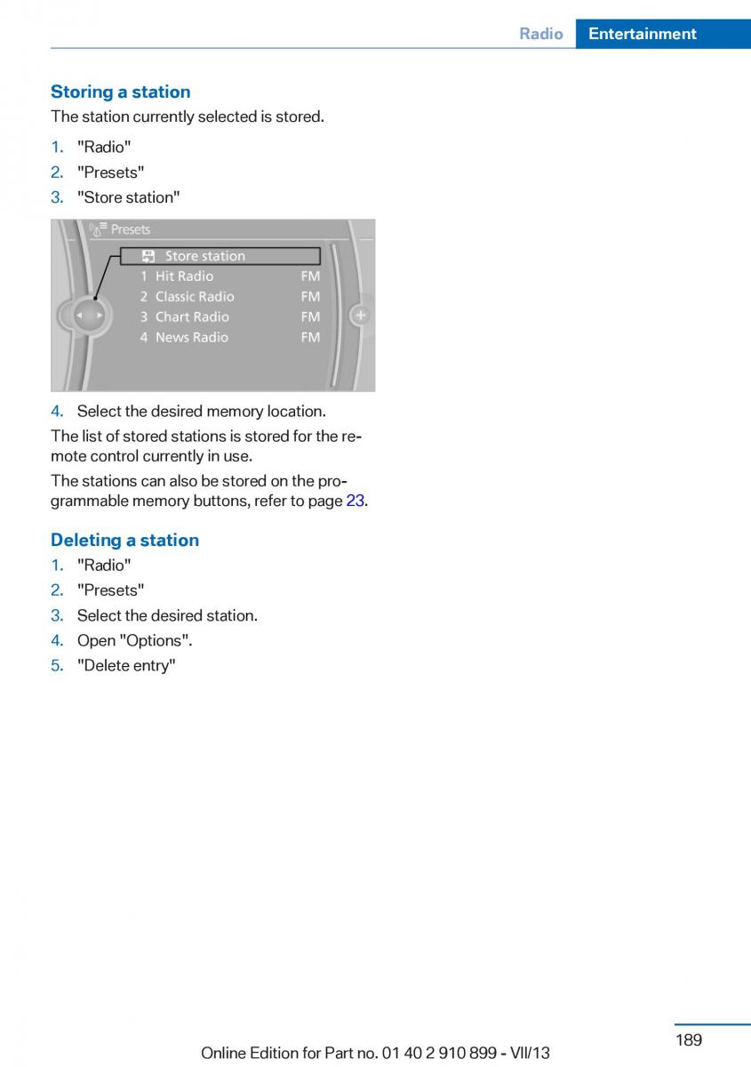 BMW X6 M Power F16 owners manual / page 189