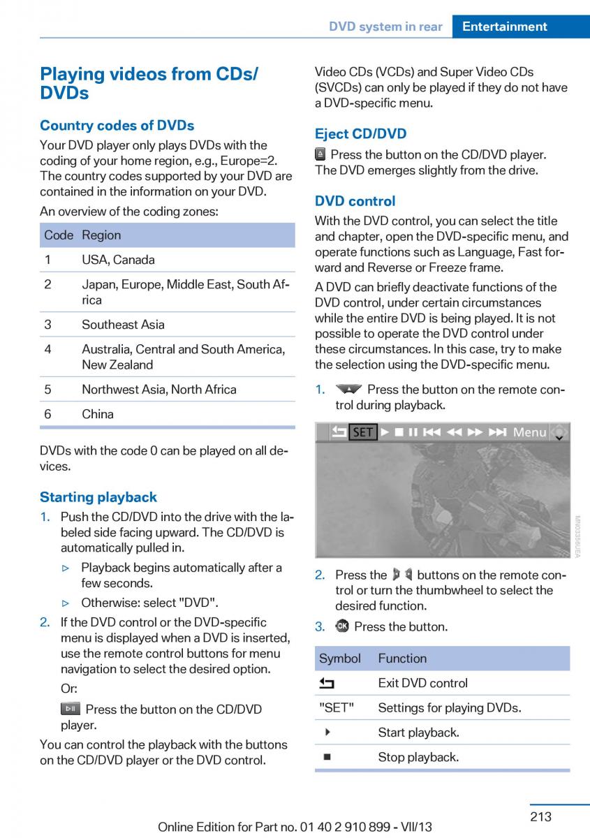 BMW X6 M Power F16 owners manual / page 213