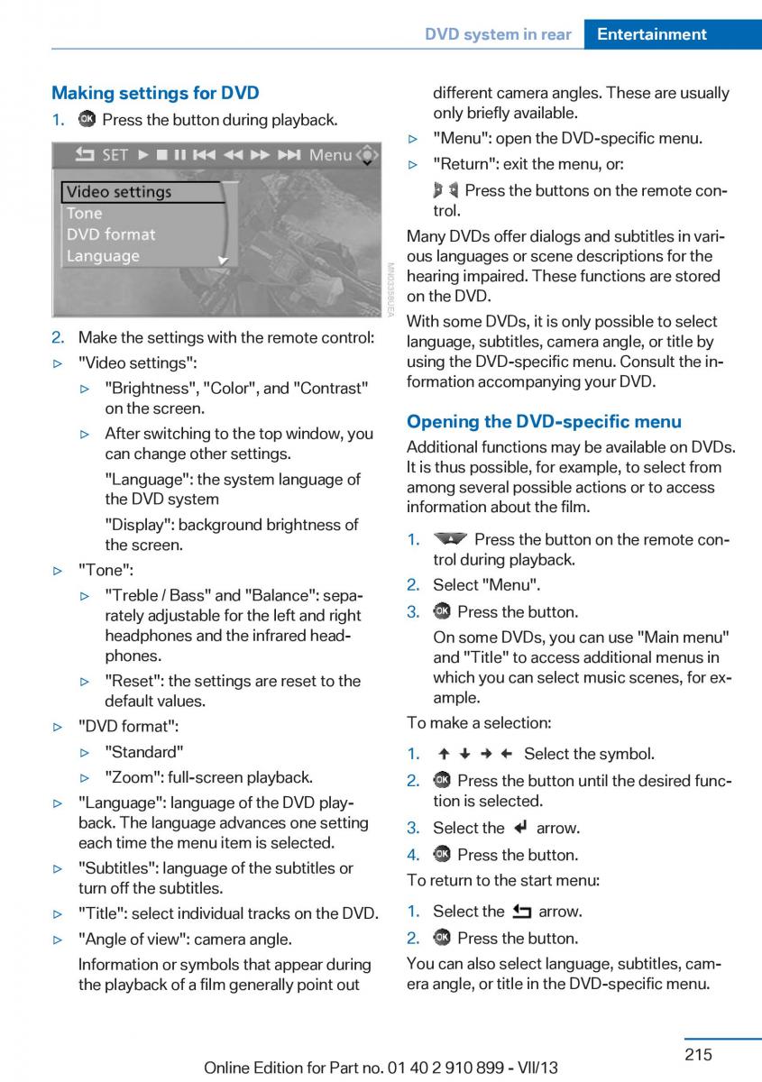 BMW X6 M Power F16 owners manual / page 215