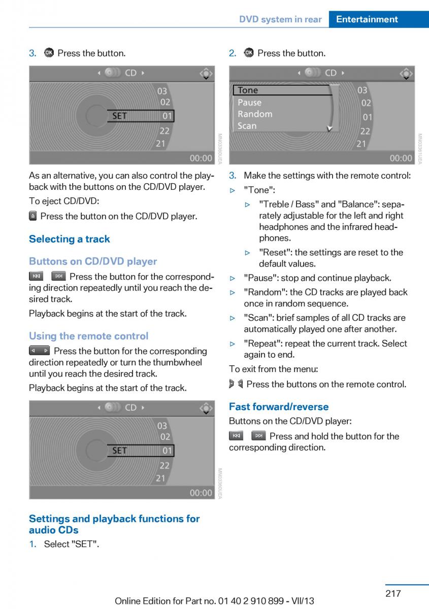 BMW X6 M Power F16 owners manual / page 217