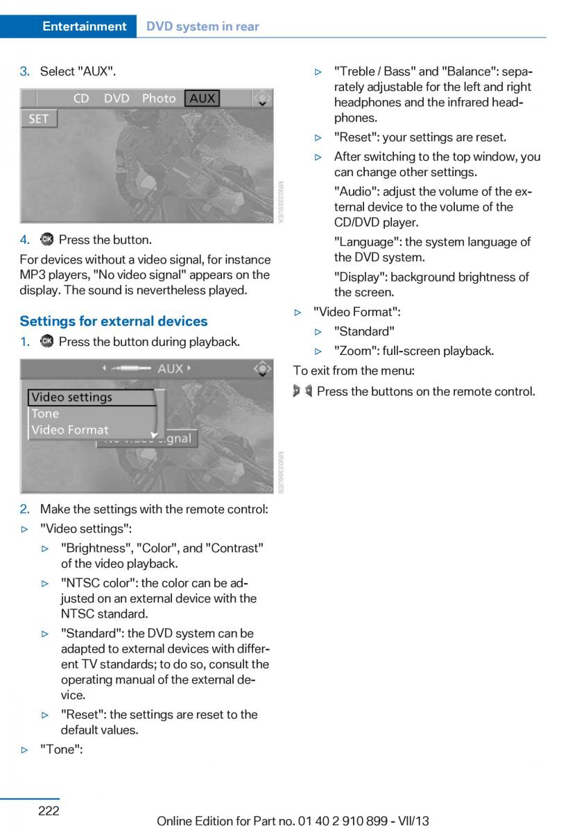 BMW X6 M Power F16 owners manual / page 222