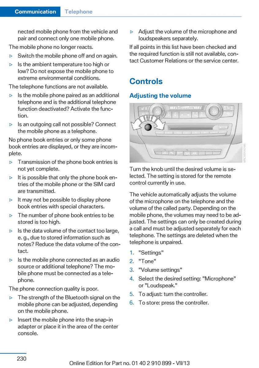 BMW X6 M Power F16 owners manual / page 230