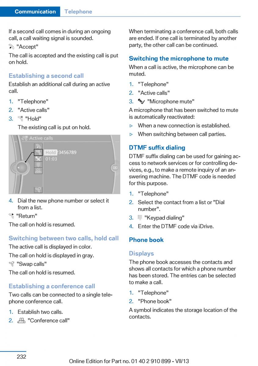 BMW X6 M Power F16 owners manual / page 232