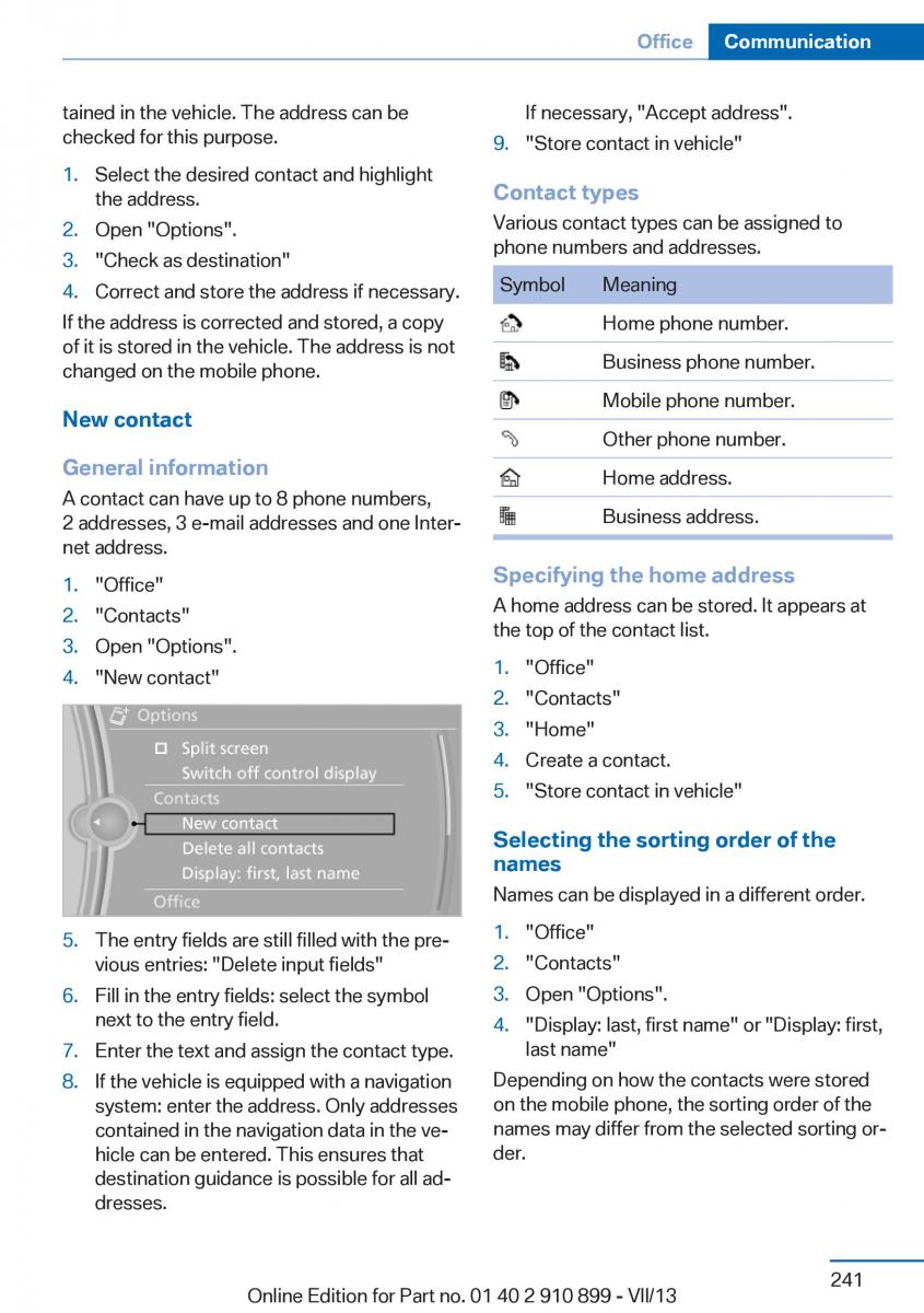 BMW X6 M Power F16 owners manual / page 241