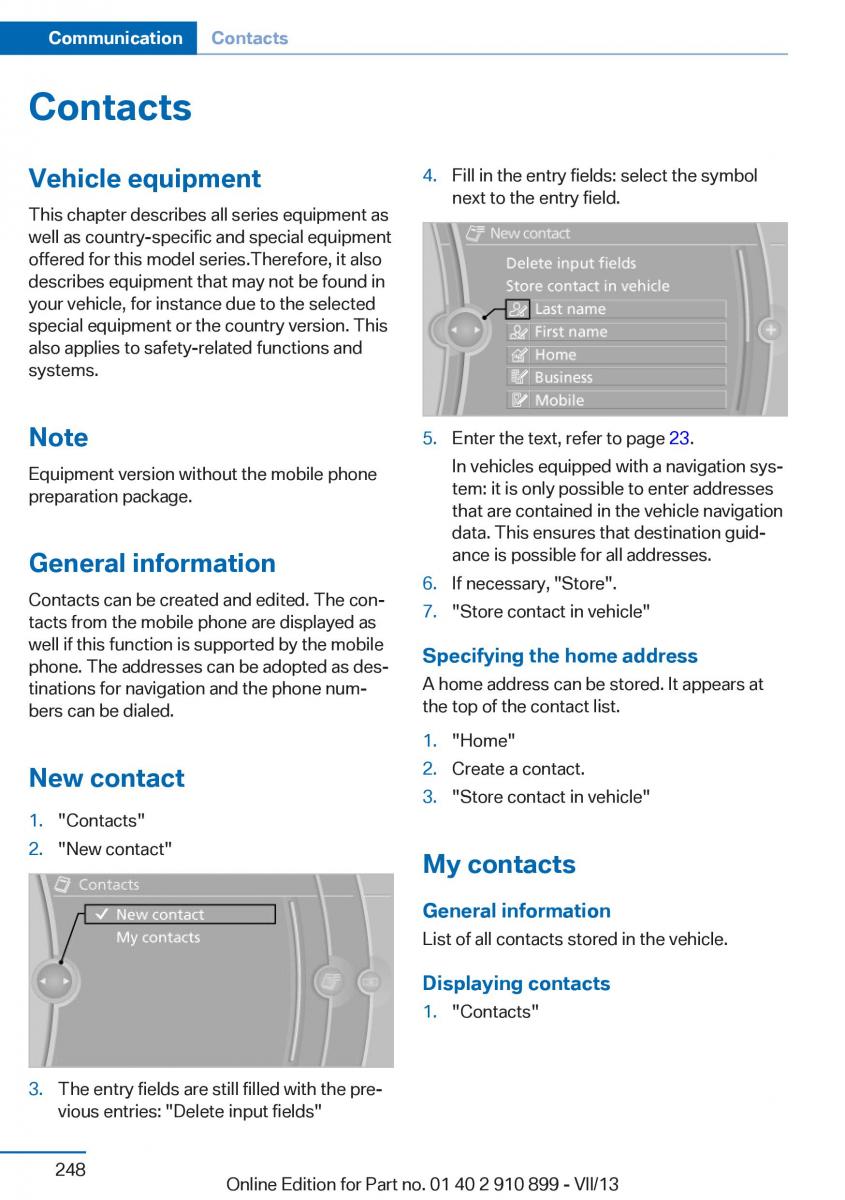 BMW X6 M Power F16 owners manual / page 248