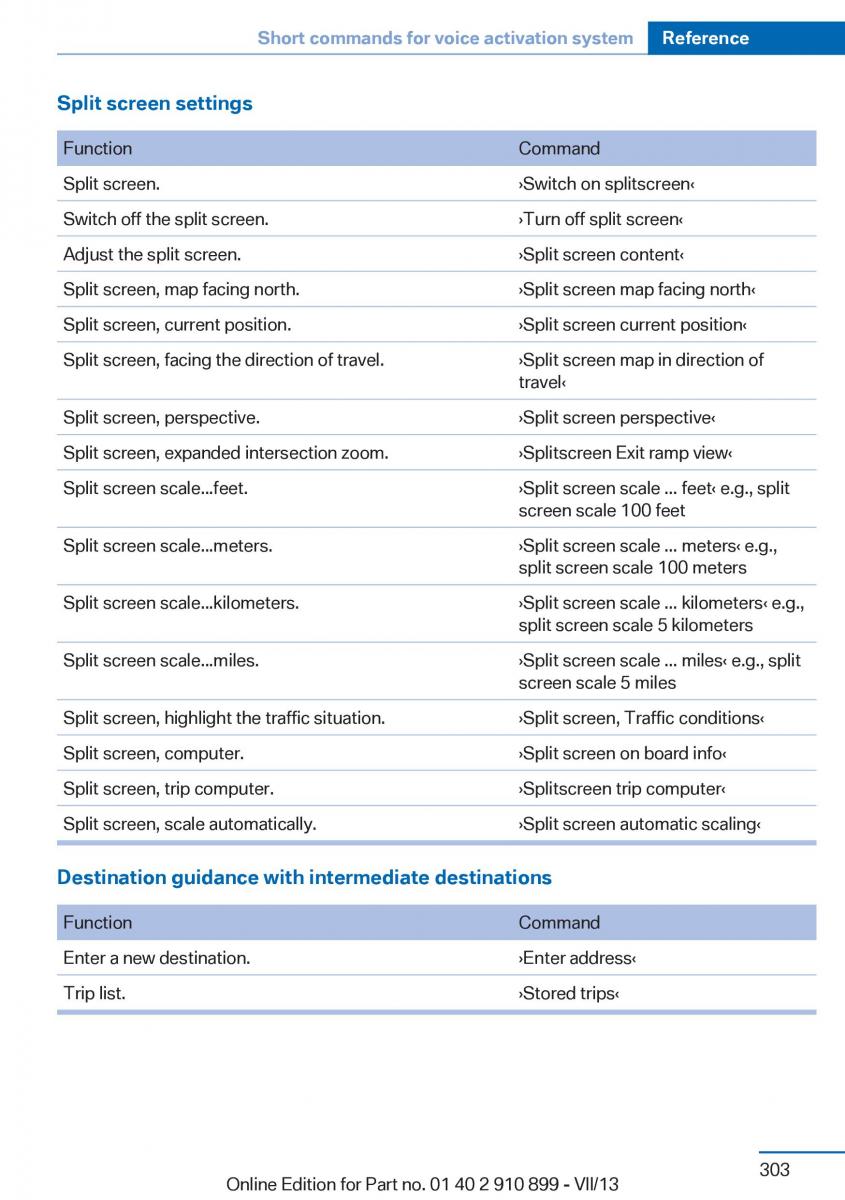 BMW X6 M Power F16 owners manual / page 303