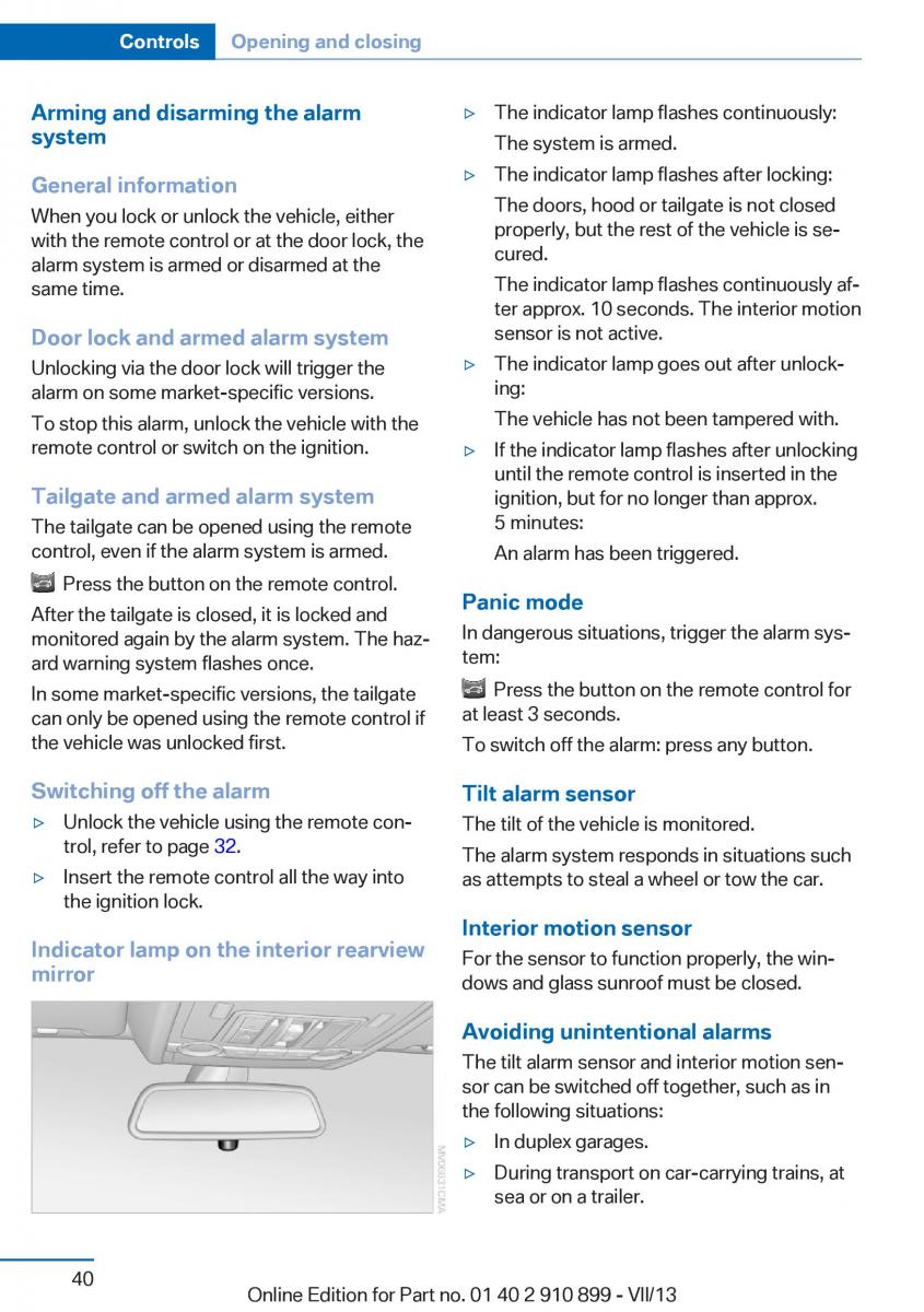 BMW X6 M Power F16 owners manual / page 40