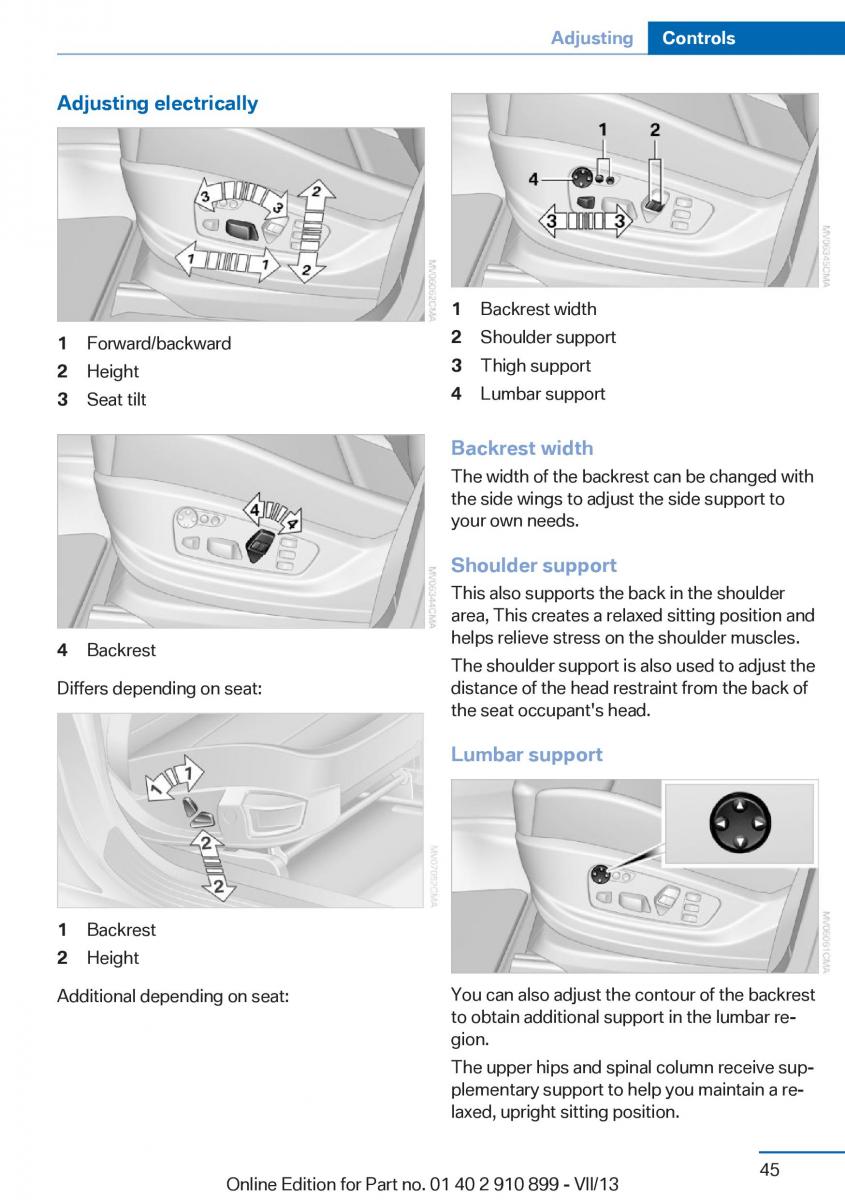 BMW X6 M Power F16 owners manual / page 45