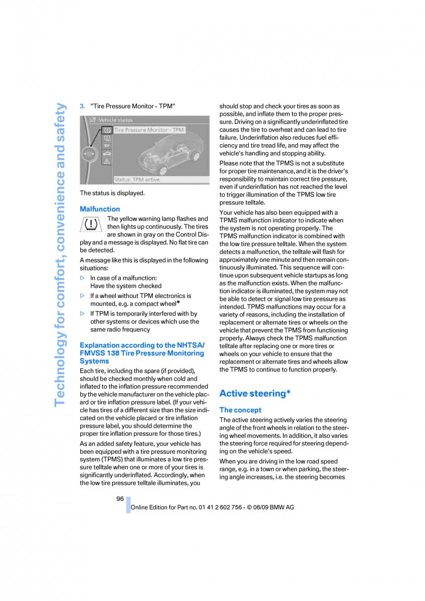 BMW X5 X6 E71 E72 owners manual / page 98