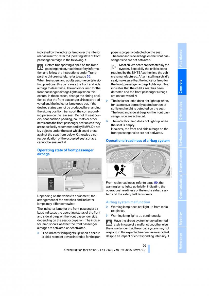 BMW X5 X6 E71 E72 owners manual / page 101