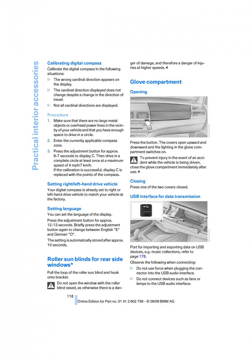 BMW X5 X6 E71 E72 owners manual / page 120