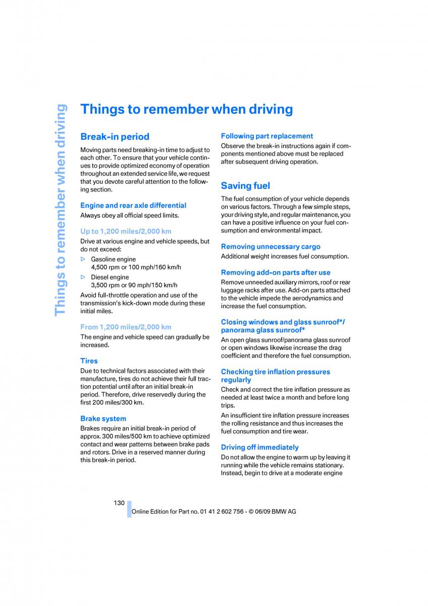 BMW X5 X6 E71 E72 owners manual / page 132