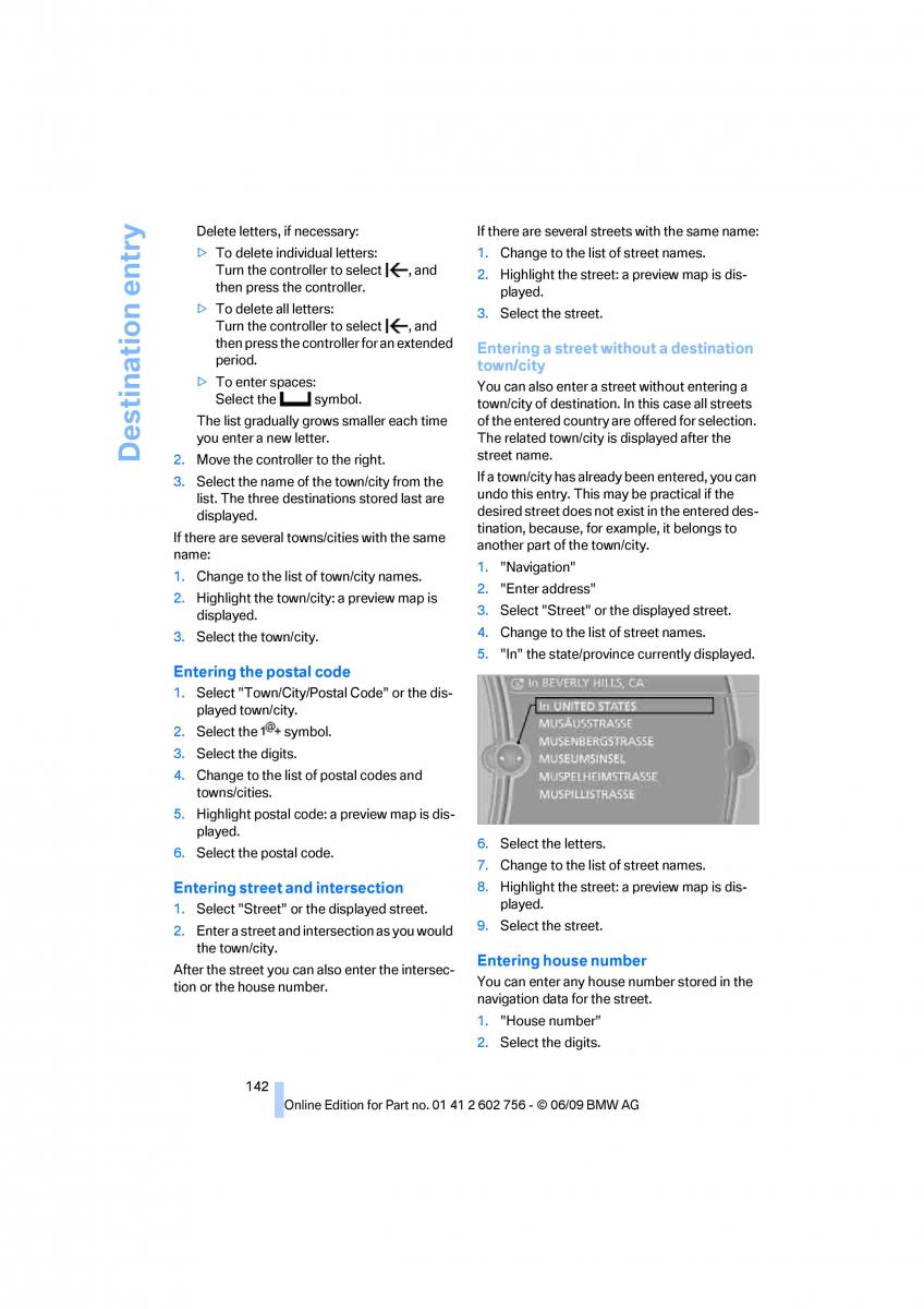 BMW X5 X6 E71 E72 owners manual / page 144