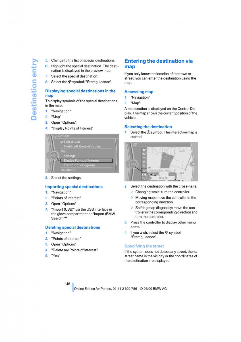 BMW X5 X6 E71 E72 owners manual / page 148