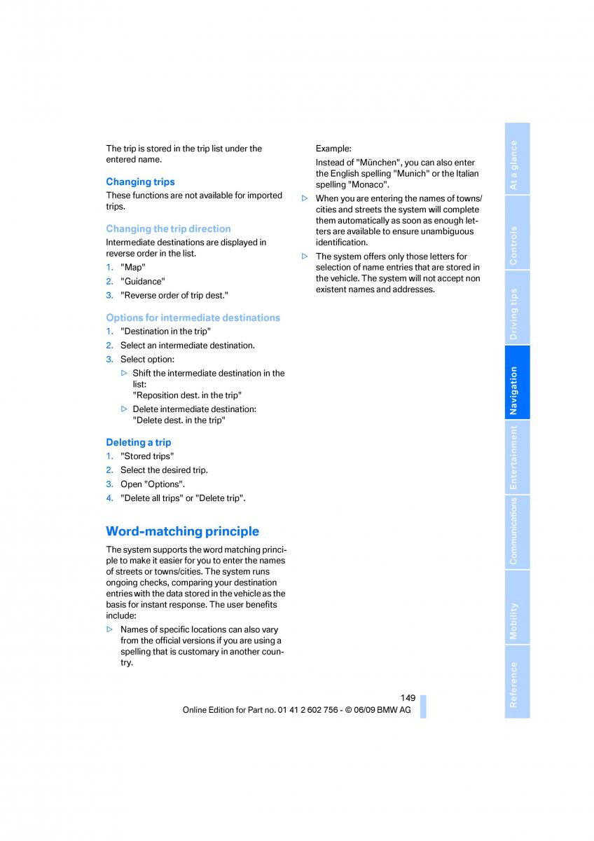 BMW X5 X6 E71 E72 owners manual / page 151