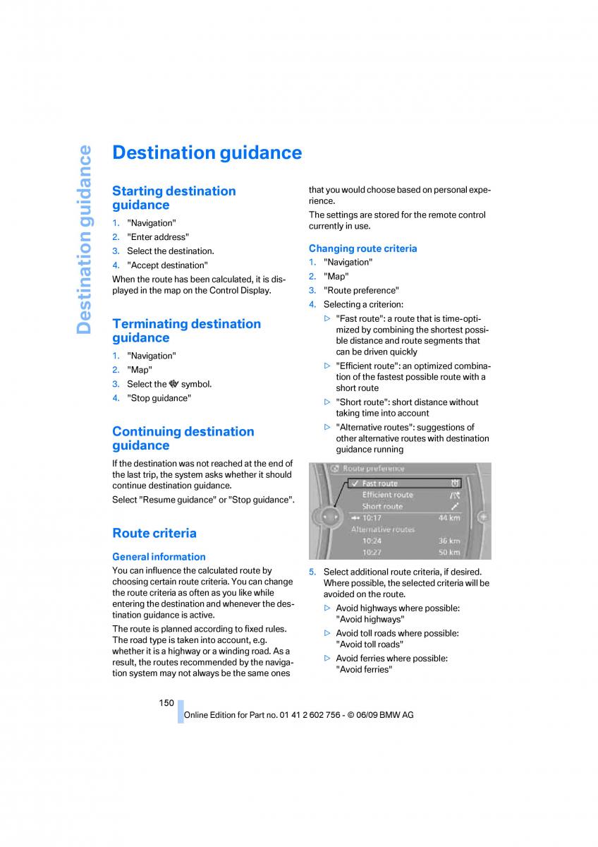 BMW X5 X6 E71 E72 owners manual / page 152