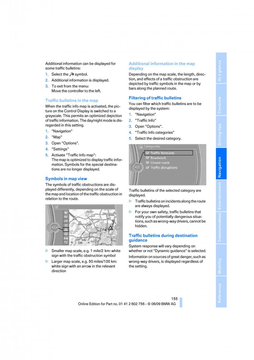 BMW X5 X6 E71 E72 owners manual / page 157