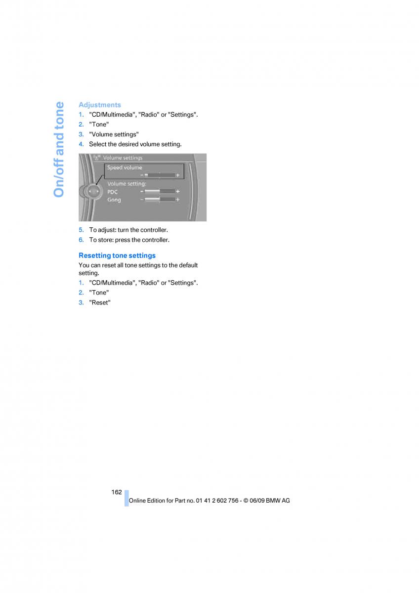 BMW X5 X6 E71 E72 owners manual / page 164