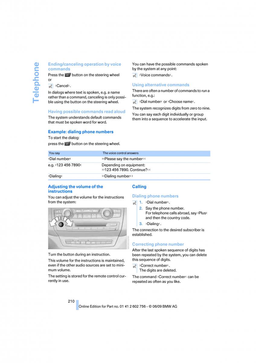 BMW X5 X6 E71 E72 owners manual / page 212