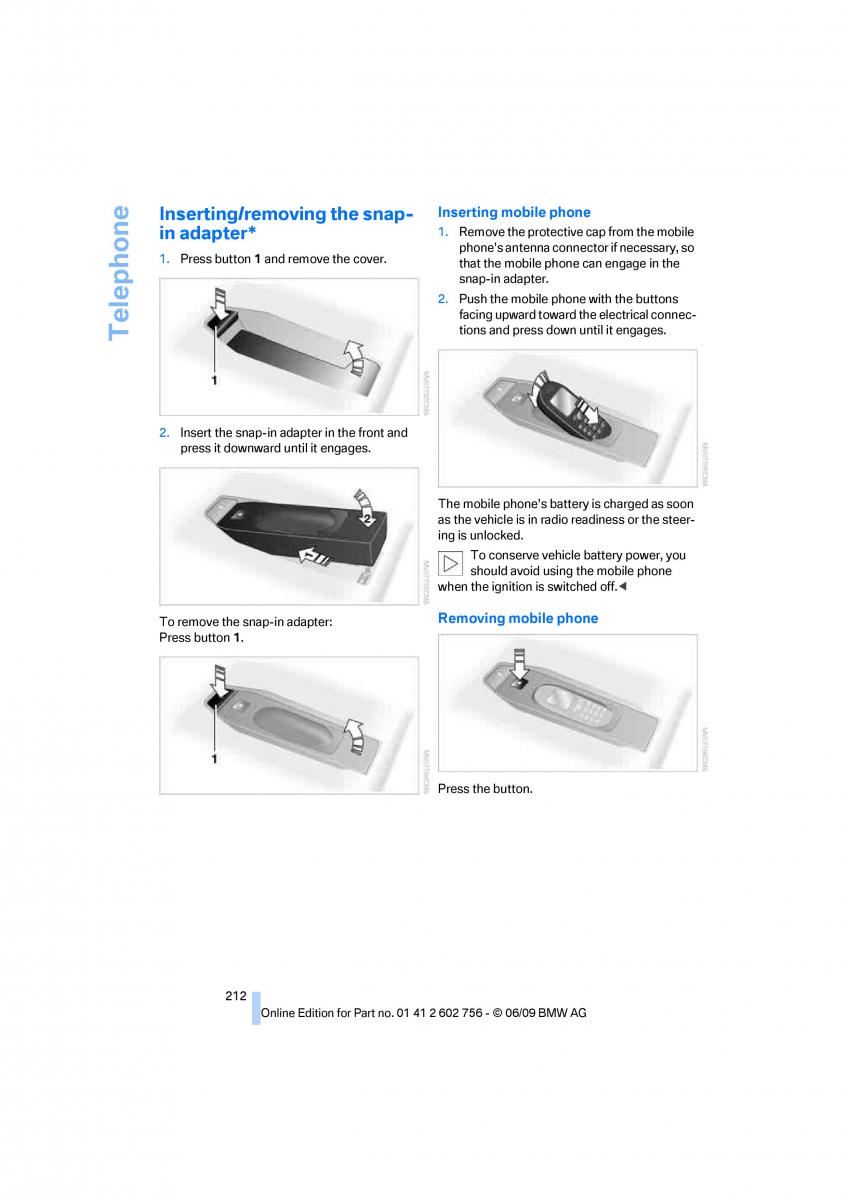 BMW X5 X6 E71 E72 owners manual / page 214