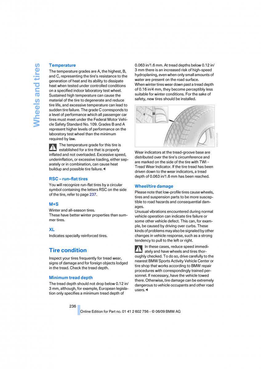 BMW X5 X6 E71 E72 owners manual / page 238