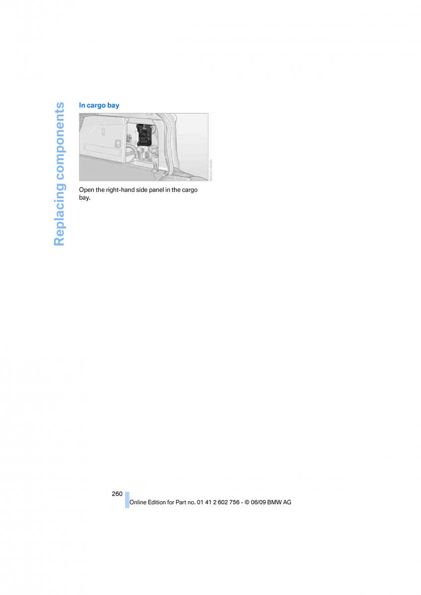 BMW X5 X6 E71 E72 owners manual / page 262