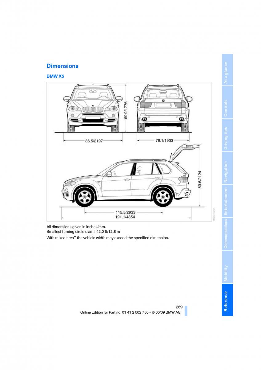 BMW X5 X6 E71 E72 owners manual / page 271