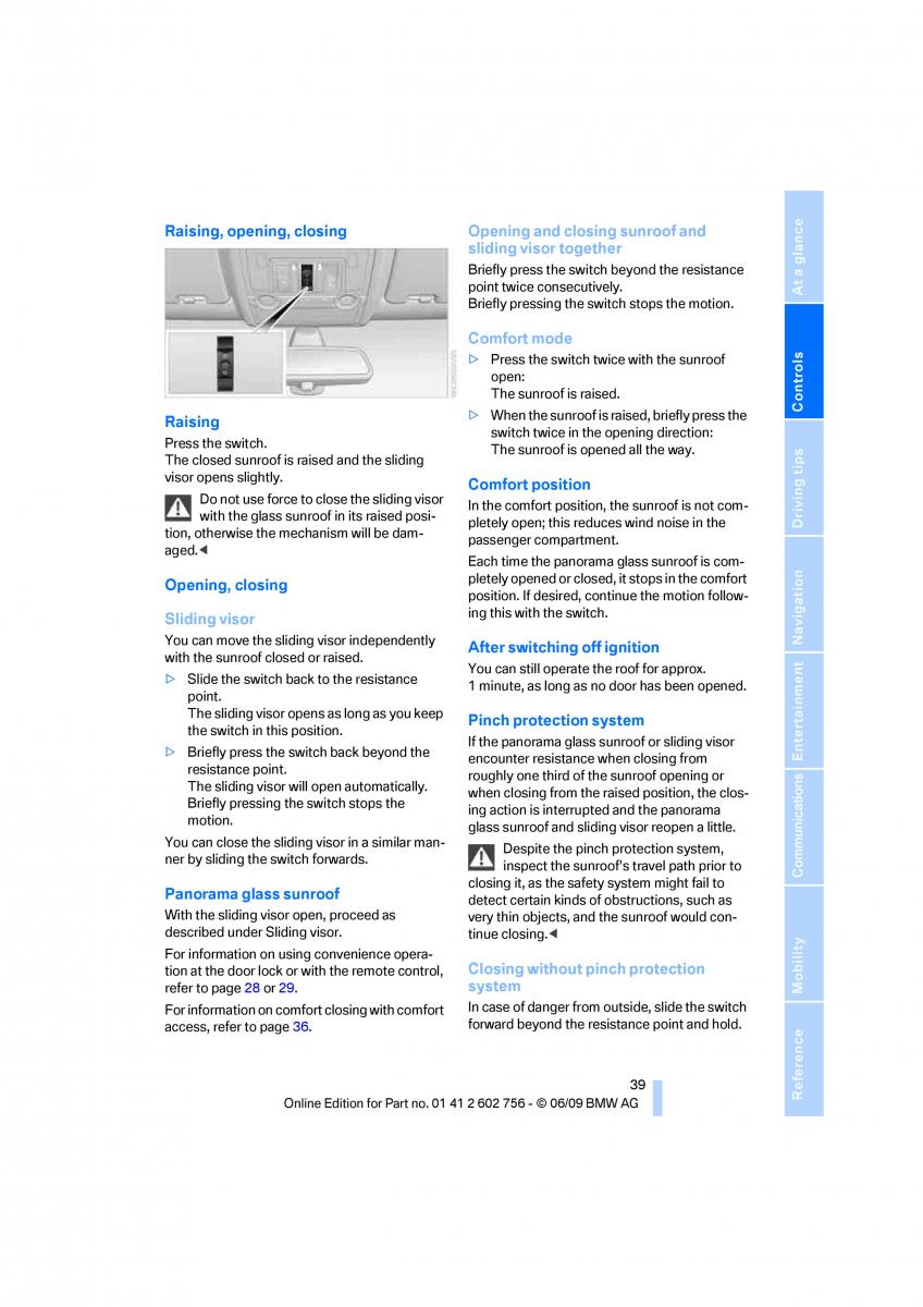 BMW X5 X6 E71 E72 owners manual / page 41