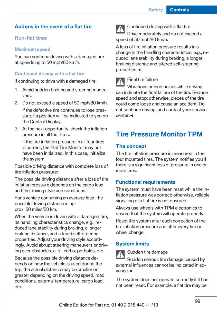 BMW X5 X6 F15 F16 owners manual / page 99