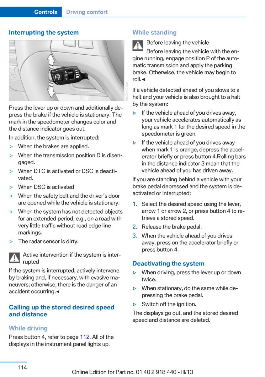 BMW X5 X6 F15 F16 owners manual / page 114