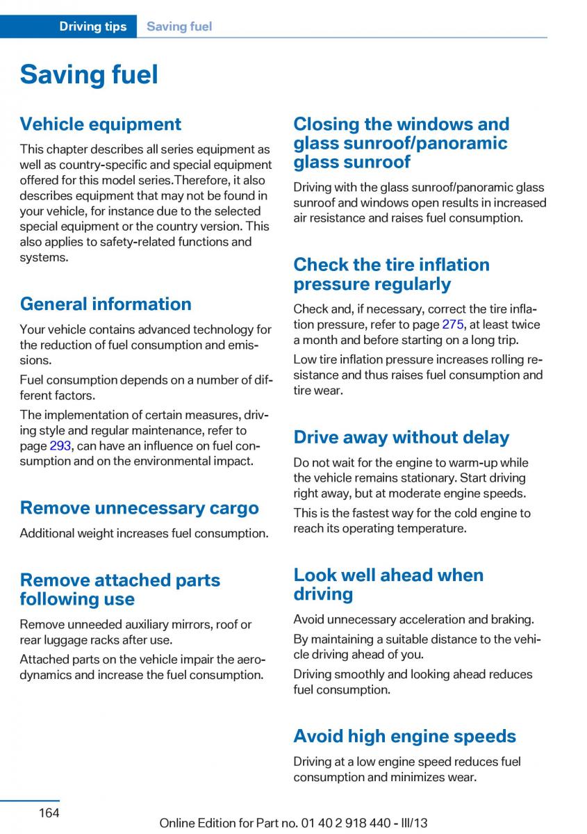 BMW X5 X6 F15 F16 owners manual / page 164