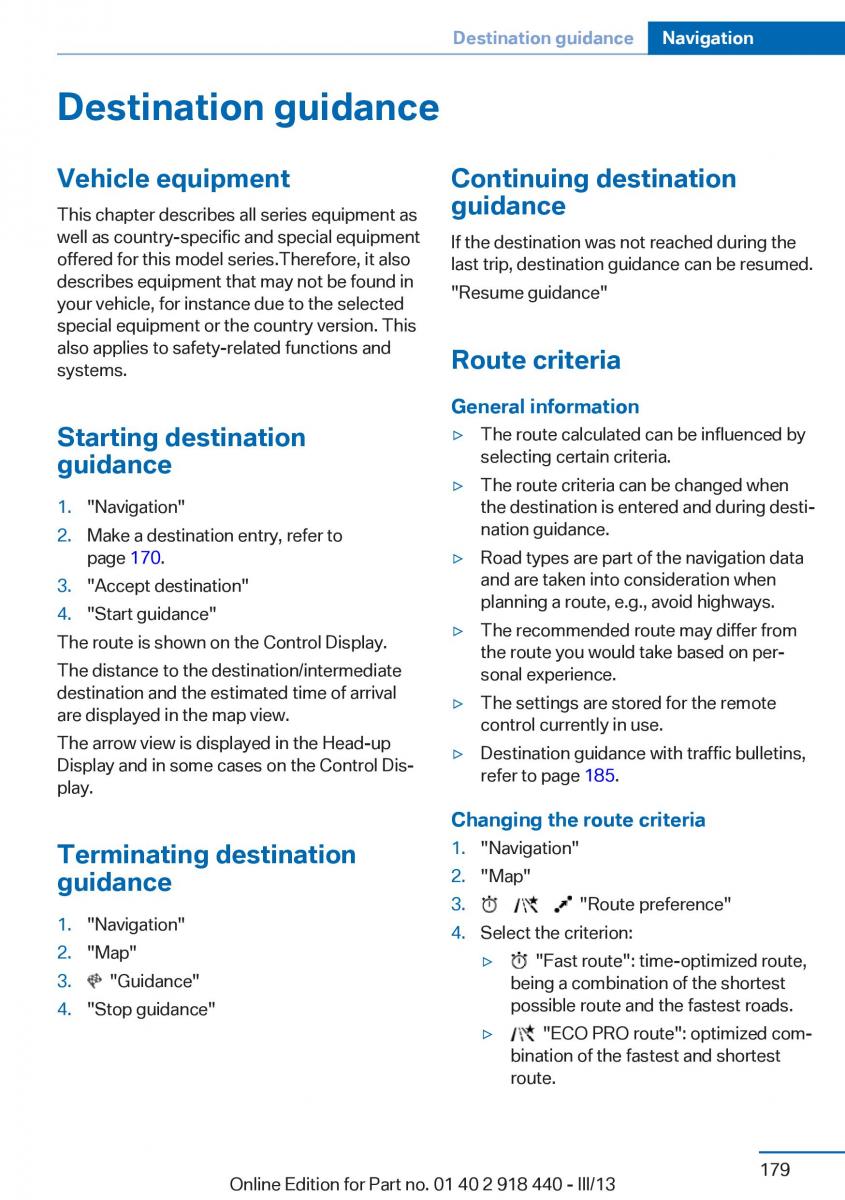 BMW X5 X6 F15 F16 owners manual / page 179