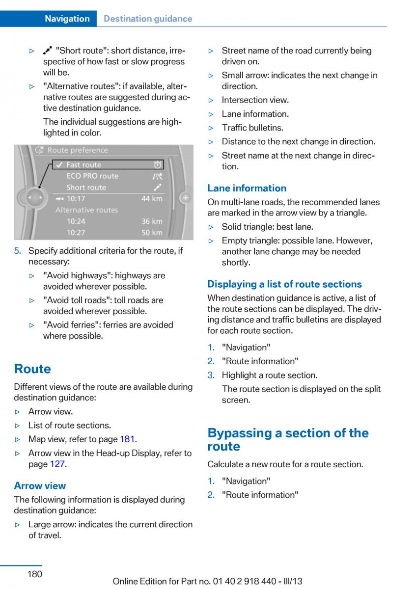 BMW X5 X6 F15 F16 owners manual / page 180