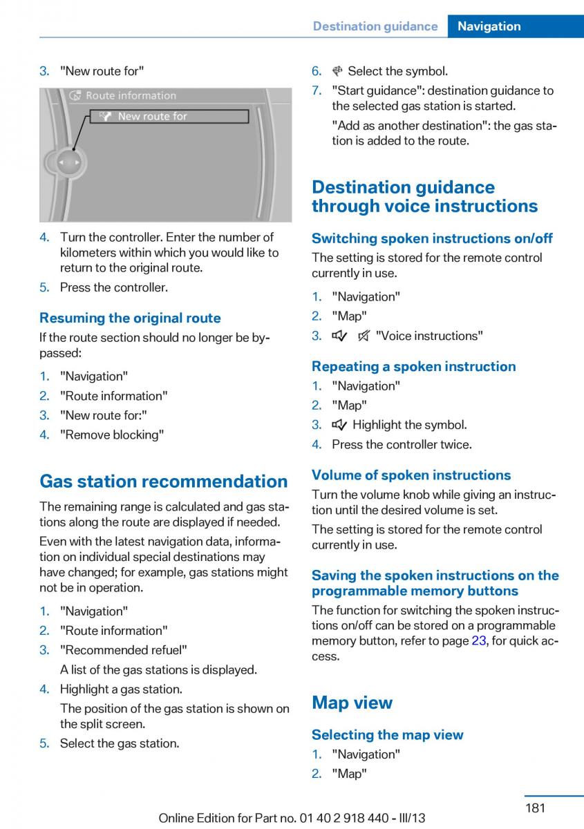 BMW X5 X6 F15 F16 owners manual / page 181