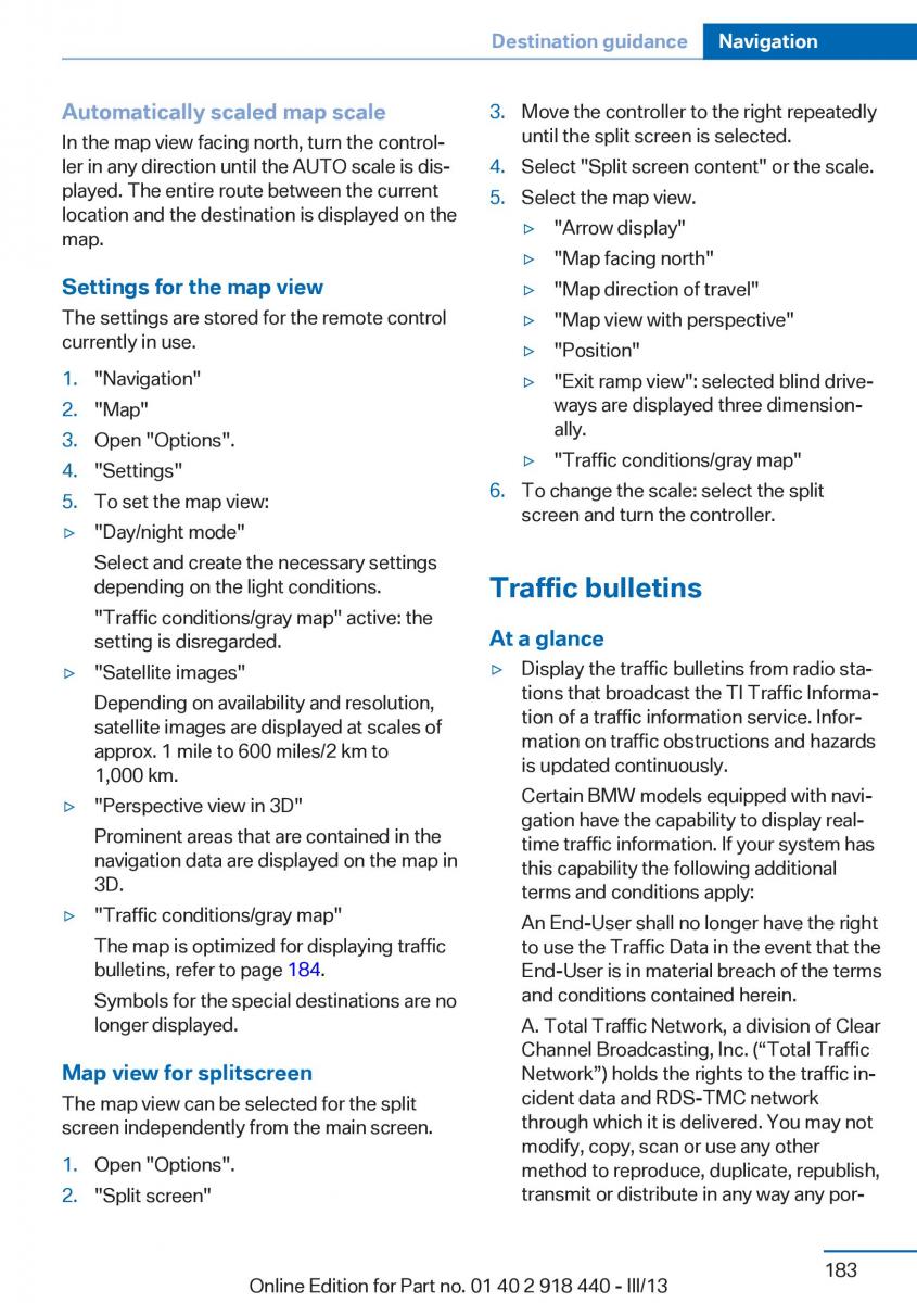 BMW X5 X6 F15 F16 owners manual / page 183