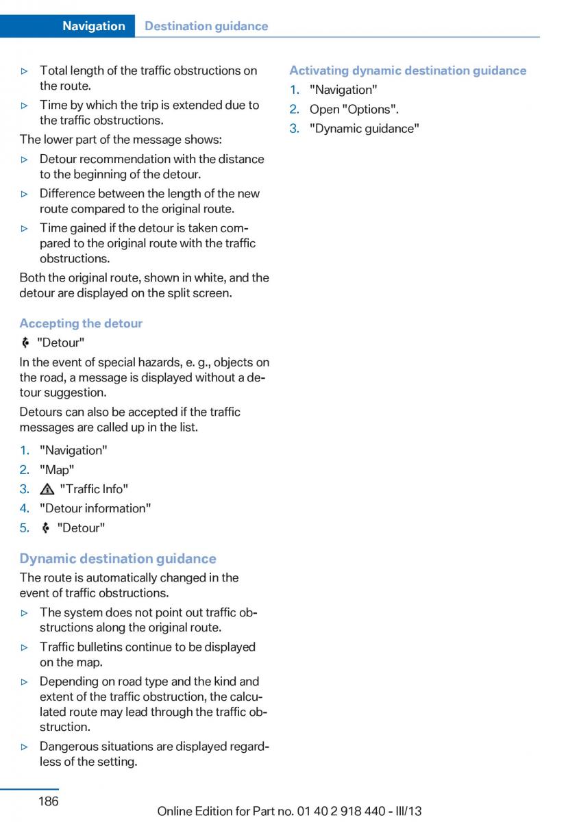 BMW X5 X6 F15 F16 owners manual / page 186