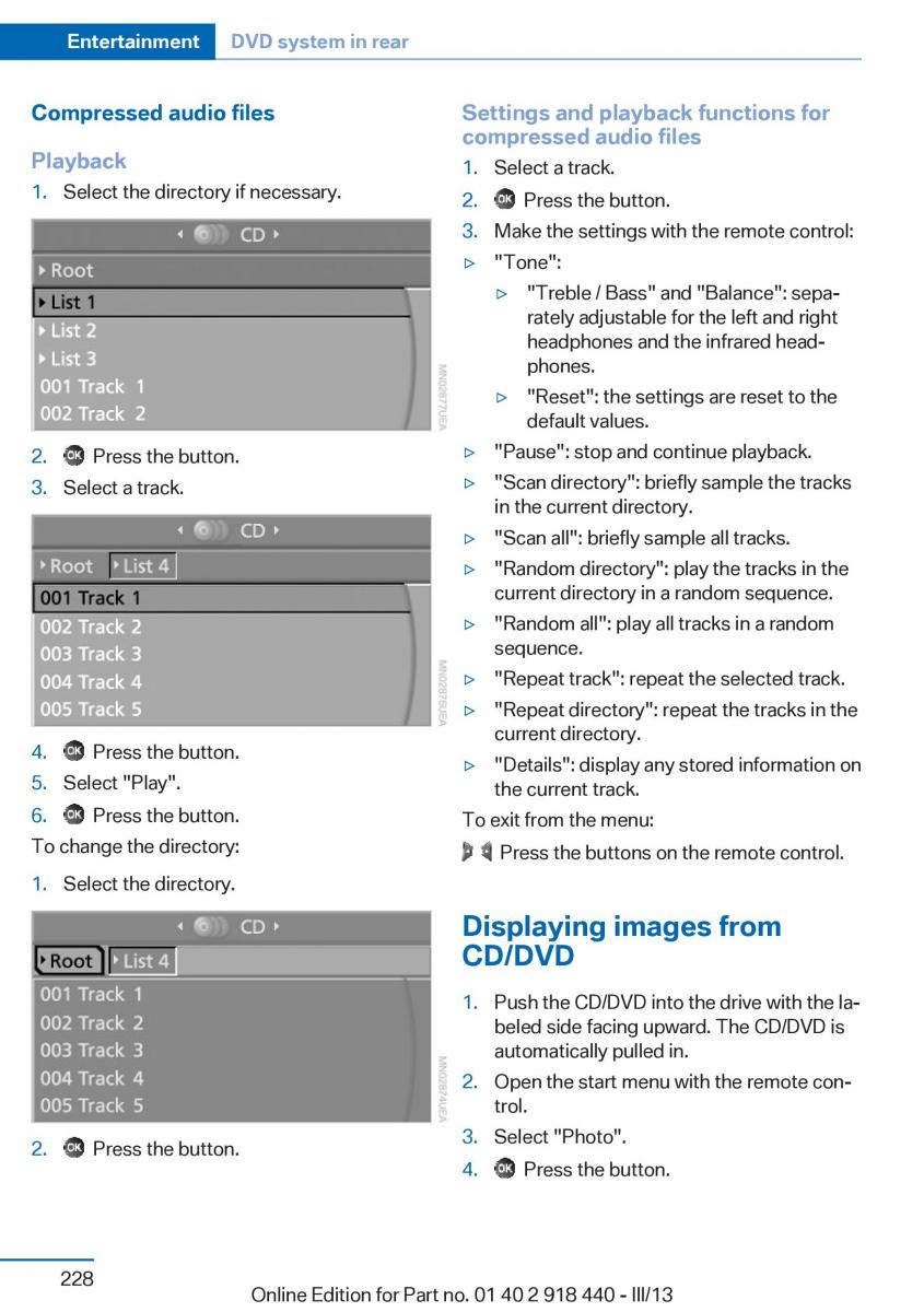 BMW X5 X6 F15 F16 owners manual / page 228