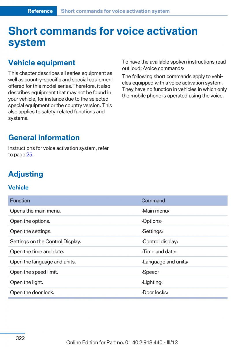 BMW X5 X6 F15 F16 owners manual / page 322