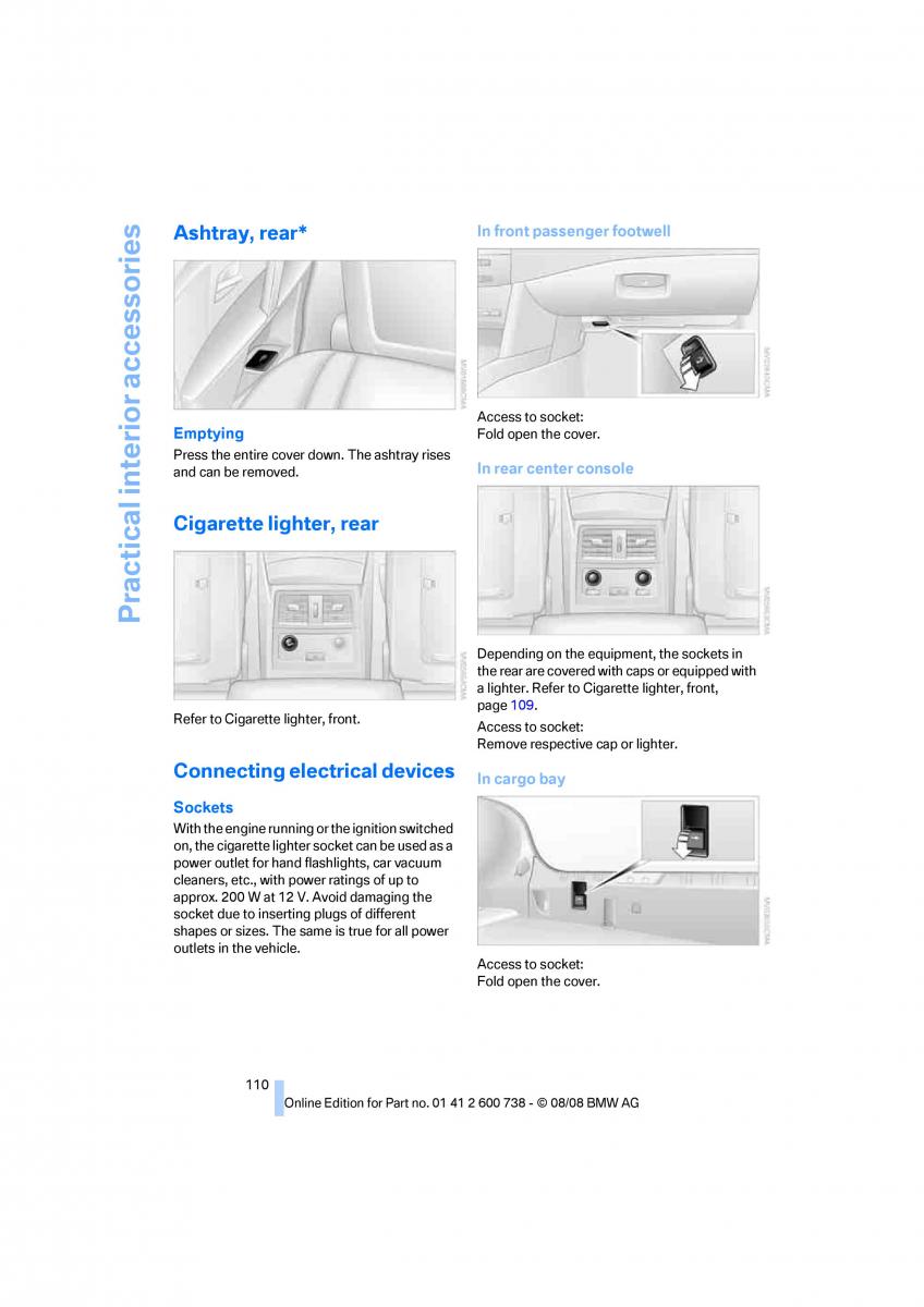 BMW M5 E60 M Power owners manual / page 112